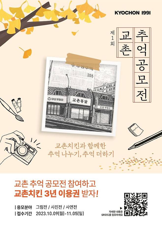 교촌치킨, 30년 역사 추억할 공모전..5000만원