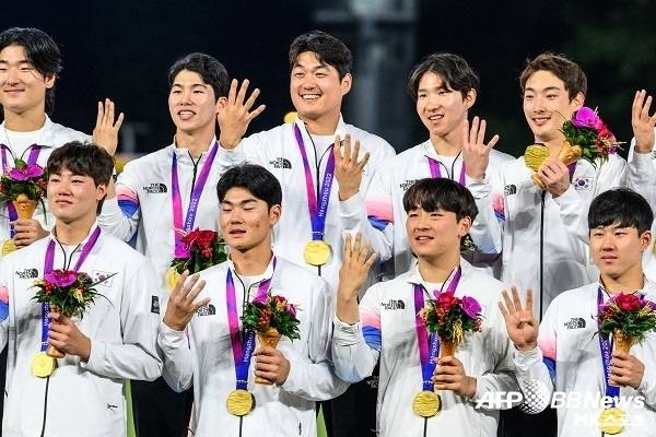 항저우 아시안게임 야구대표팀 금메달의 성과를 폄하할 이유는 없다. 사진=AFPBBNews=News1