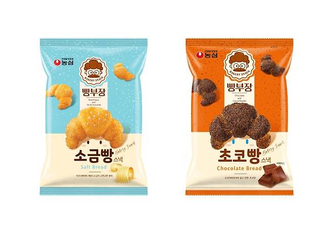 농심 빵부장 소금빵, 초코빵의 모습. (사진=농심 제공) *재판매 및 DB 금지