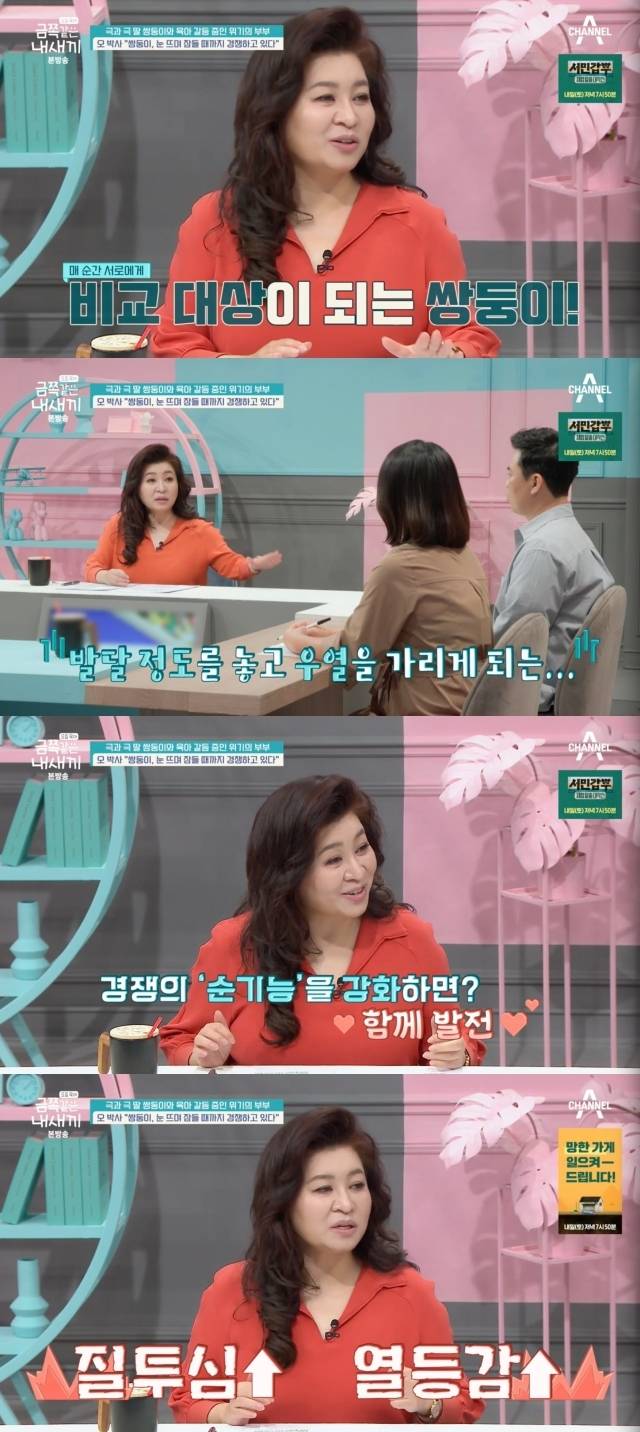 쌍둥이 육아의 주의점에 대해 조언하는 오은영 박사 / 채널A '요즘 육아 금쪽같은 내 새끼' 방송 캡처