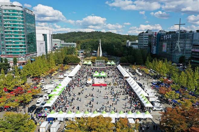 2022년 가을에 열린 전국 막걸리 축제 현장 모습 [고양시 제공, 재판매 및 DB 금지]