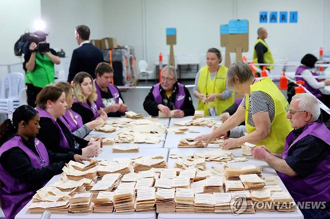 호주 국민투표 개표 현장 [AFP 연합뉴스 자료사진. 재판매 및 DB 금지]