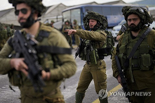 이스라엘군[AP 연합뉴스 자료사진]