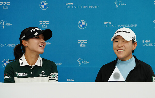 2023년 미국여자프로골프(LPGA) 투어 BMW 레이디스 챔피언십에 출전하는 리디아 고, 신지애 프로. 사진제공=BMW 코리아