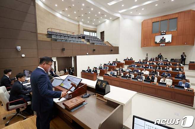 19일 열린 용인특례시의회 제276회 임시회 본회의 모습.(용인시의회 제공)