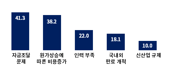 2023년 스타트업 애로 현황 및 정책과제' 스타트업 걸림돌