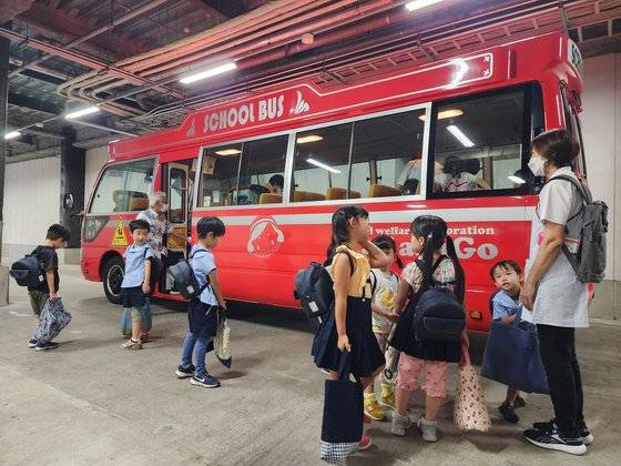 일본 나가레야마시 전철역 앞에 있는 송영 보육스테이션. 정진호 기자