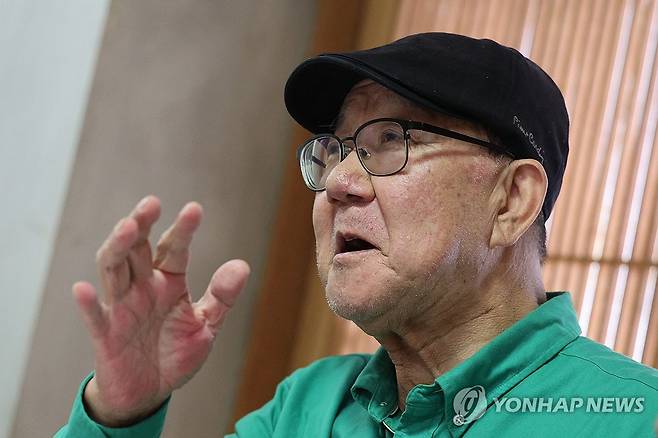 '한미동맹 산증인' 김영규 주한미군 공보관 (서울=연합뉴스) 임화영 기자 = 44년 동안 주한미군에서 대(對)언론 창구 역할을 해온 김영규 공보관이 지난 19일 서울 용산구의 한 식당에서 연합뉴스와 인터뷰하고 있다. 김 공보관은 오는 31일 퇴임한다. 2023.10.21 hwayoung7@yna.co.kr
