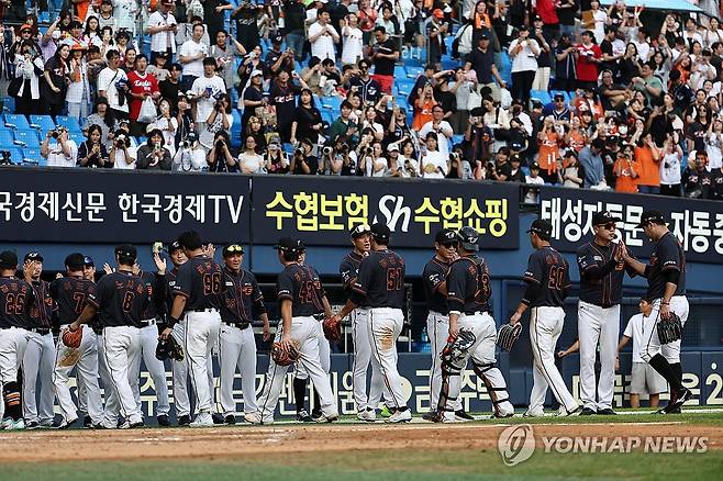 한화 선수들 [연합뉴스 자료사진]