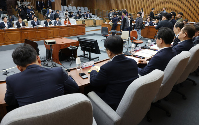 22일 국회에서 열린 고위당정협의회에서 국민의힘 김기현 대표가 발언하고 있다. 연합뉴스