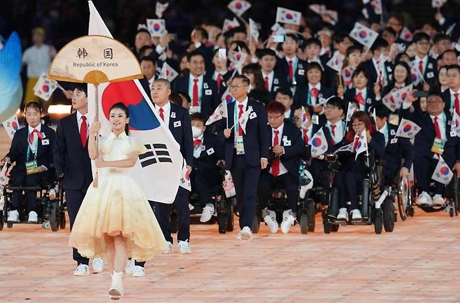 한국 선수단 입장 [대한장애인체육회 제공. 재판매 및 DB 금지