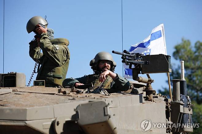 레바논 접경지의 이스라엘 군인들 [AFP=연합뉴스]