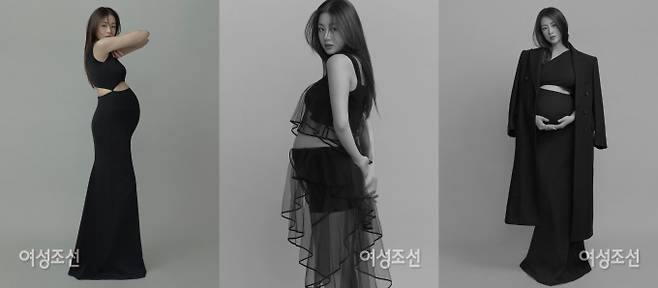 배우 강소라가 만삭화보로 아름다움을 뽐냈다. /사진=여성조선 제공