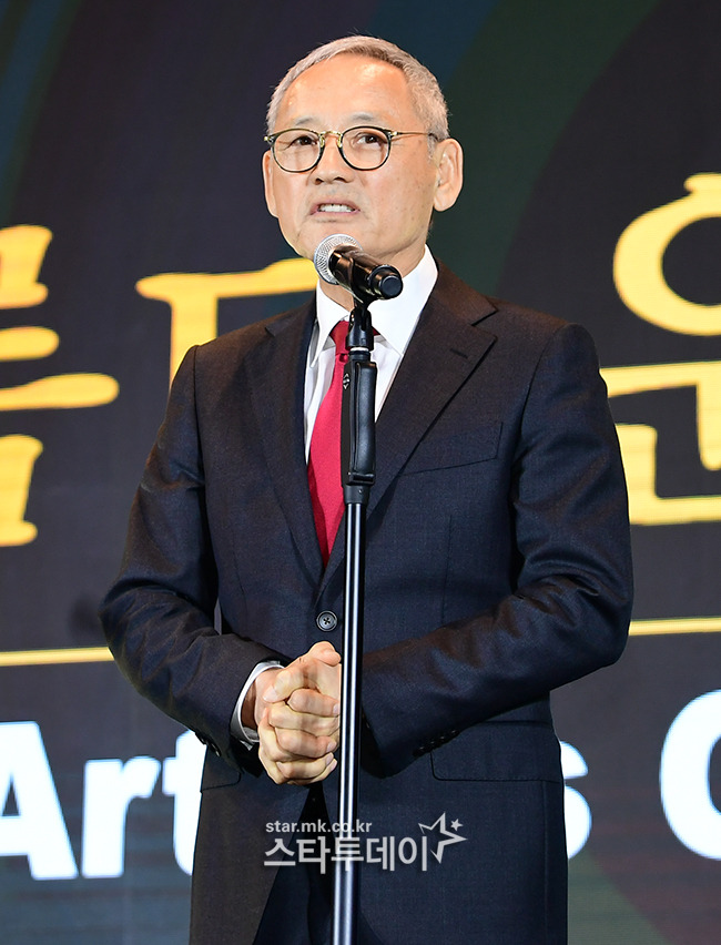 문화체육관광부 유인촌 장관이 축사를 하고 있다. <강영국 기자>