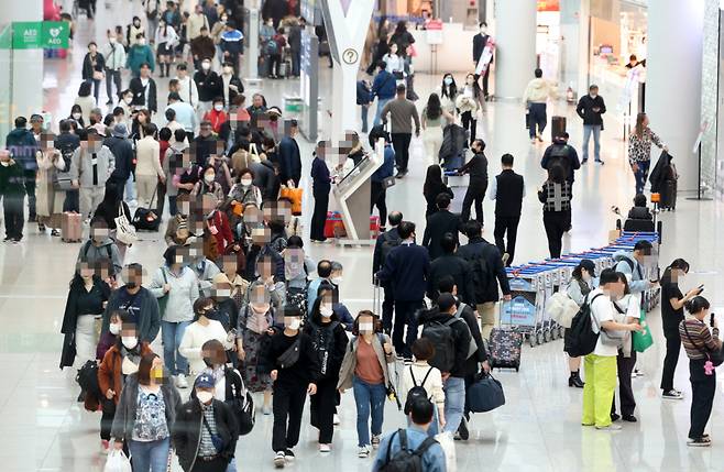 인천국제공항 제1여객터미널 면세구역 모습 ⓒ연합뉴스