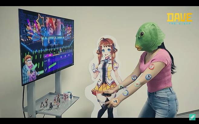 '데이브 더 다이버' 스위치 버전 미니게임 장면(출처=민트로켓 공식 유튜브).