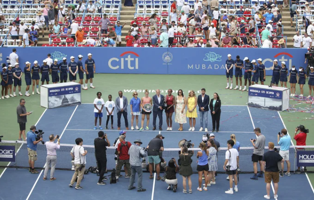 올해 ATP, WTA 500대회로 동시 개최한 무바달라씨티DC오픈