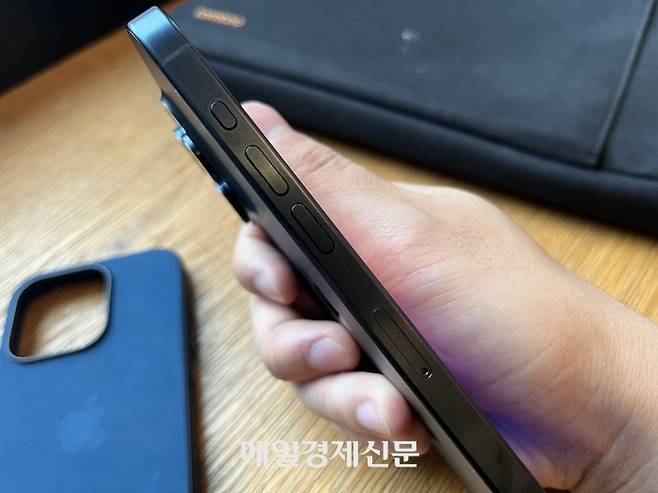 아이폰 15 프로 액션 버튼 [사진 = 정호준 기자]