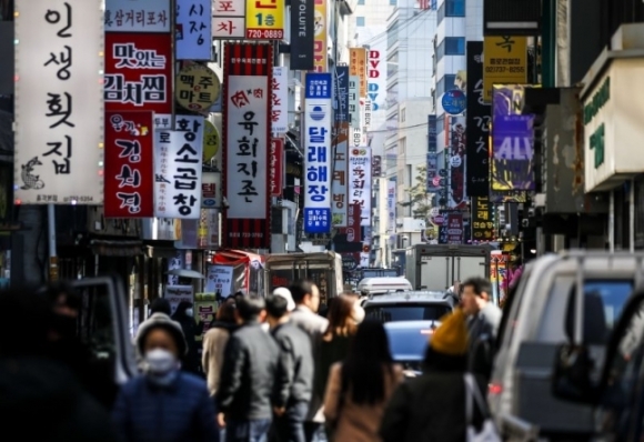 서울시내 한 식당가 모습. 뉴시스