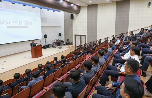 이충호 신임 제주경찰청장 취임식 [제주경찰청 제공. 재판매 및 DB 금지]