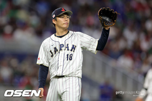 [사진] 일본 대표팀 시절 야마모토 요시노부. ⓒGettyimages(무단전재 및 재배포 금지)