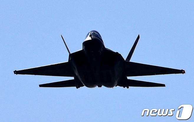 한국형 전투기 KF-21 '보라매' 시제기. 2023.10.17/뉴스1 ⓒ News1 구윤성 기자