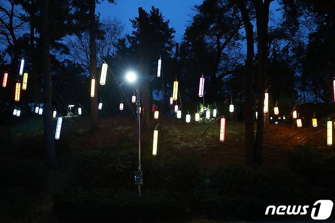 대성로 지등 불빛축제(충북도 제공)