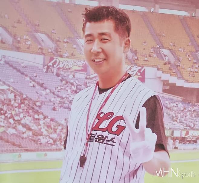 LG 응원단장 시절의 홍경선 前 단장. 사진=홍경선 단장 제공