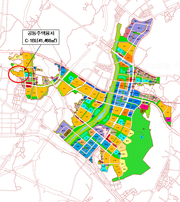 경기도 고양창릉 C-1블록 위치. LH