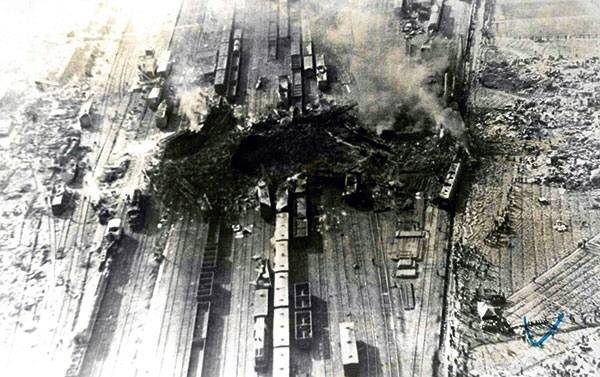 1977년 11월 11일 화약류를 실은 화물열차가 폭발해 일어난 ‘이리역 폭발사고’로 폐허가 된 이리역(현 익산역) 일대 모습.  연합뉴스