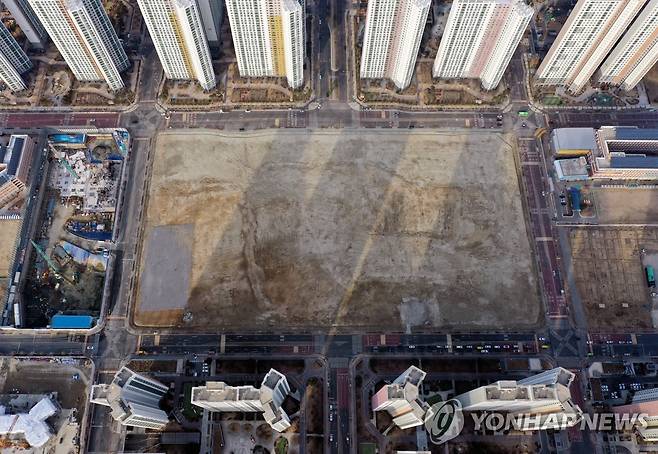 인천 송도 3공구의 제2국제학교 예정 부지 [연합뉴스 자료사진]