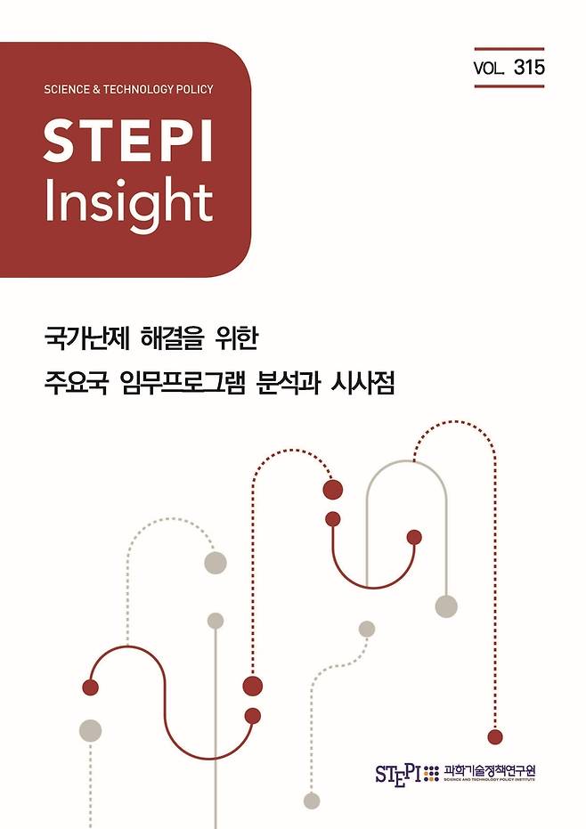 'STEPI 인사이트(Insight)' 제315호 표지 [과학기술정책연구원 제공. 재판매 및 DB 금지]