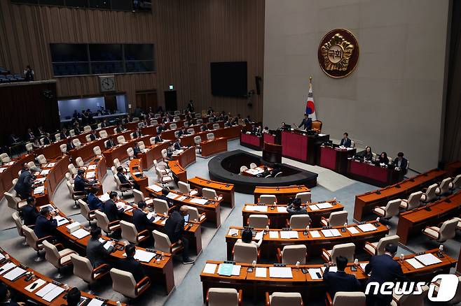 국회 예산결산특별위원회 전체회의. 뉴스1 ⓒ News1 황기선 기자