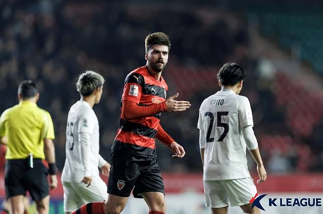 ▲ 동점골을 넣은 포항 제카 ⓒ한국프로축구연맹