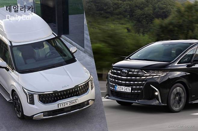 기아 카니발 하이리무진 vs. 토요타 알파드