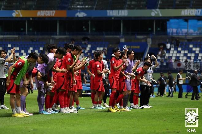 ▲ AFC U-17 아시안컵에 참가했던 대표팀 ⓒ대한축구협회