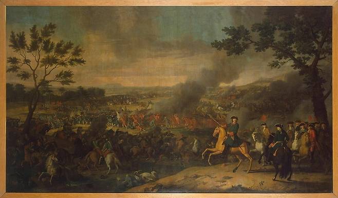 1709년 폴타바 전투에서 표트르 1세.
