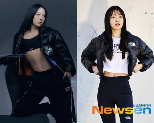 왼쪽부터 이효리(reebokkorea 공식 계정) 손나은(뉴스엔DB)