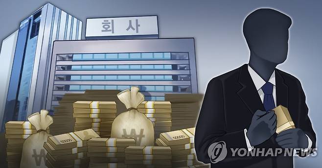 회삿돈 횡령 (PG) [박은주 제작] 사진합성·일러스트