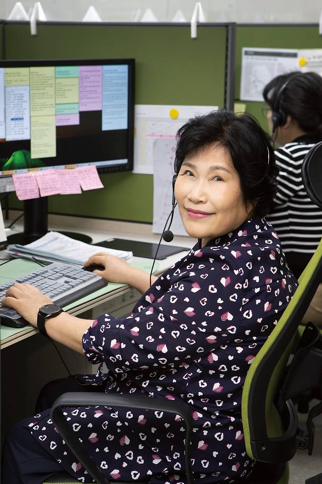 SR 고객센터의 박수연 시니어 상담원. 사진 SR