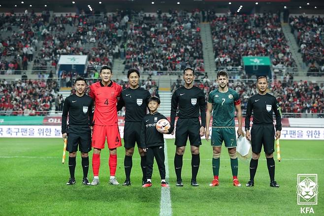 김민재(왼쪽 두 번째). /사진=대한축구협회