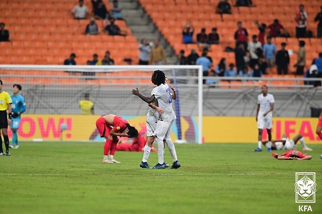 ▲ 한국 U-17 대표팀이 인도네시아 U-17 월드컵 최종전에서 부르키나파소에 패했다 ⓒ대한축구협회