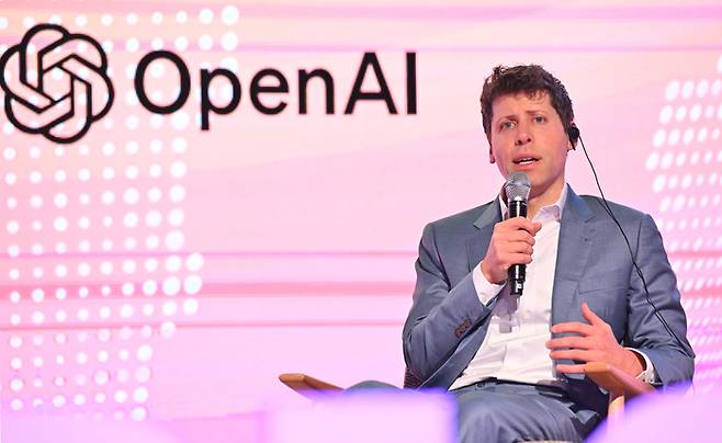 (서울=연합뉴스) 최재구 기자 = 샘 올트먼 OpenAI 최고경영자(CEO)가 지난 6월 9일 서울 영등포구 63빌딩에서 열린 'K-Startups meet OpenAI'에 참석해 발언하고 있다. [공동취재] jjaeck9@yna.co.kr