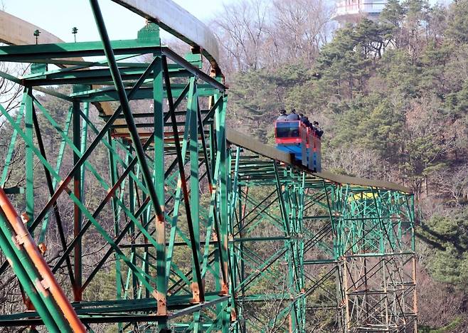 ▲광주 지산유원지 모노레일(연합뉴스 자료사진)
