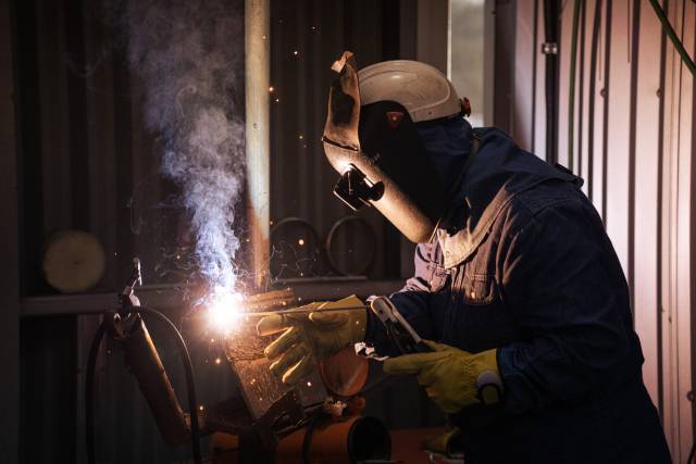 ▲<프레시안>은 지난 7일 충남 서산의 플랜트건설기능학교를 찾아 12년째 용접사로 일하는 김신혜씨를 만났다. ⓒ황지현