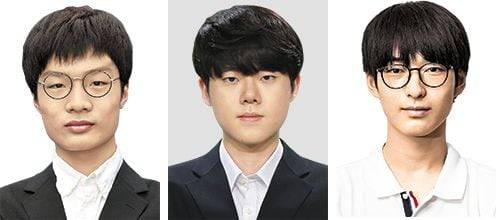 왕싱하오와 글로비스배서 격돌할 한국대표 (왼쪽부터) 문민종·한우진·이연. /한국기원