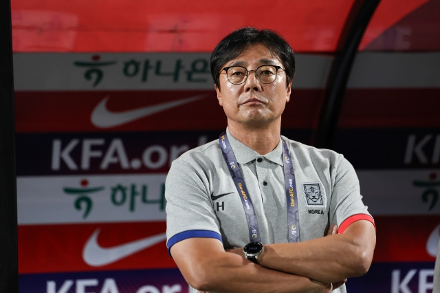 22세 이하(U-22) 축구 대표팀을 이끌고 있는 황선홍 감독. 대한축구협회 제공