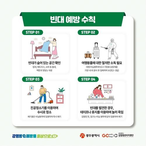 빈대 예방수칙 [광주시 제공. 재판매 및 DB 금지]