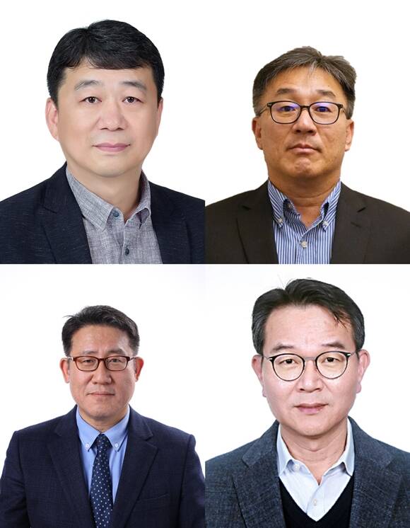 (왼쪽 위부터 시계방향으로) 한동엽 PVC가소제사업 부장 전무, 이창현 첨단소재 글로벌고객개발담당 전무, 이희봉 생명과학연구개발부문장 전무, 박병철 CSEO 전무. 이들은 LG화학 2024년 정기 임원 인사에서 전무로 승진했다. /LG화학