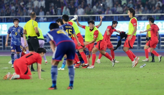 ▲ 한국과 일본이 파리 올림픽 예선을 겸한 U-23 아시안컵에서 한 조에 속했다 ⓒ 연합뉴스